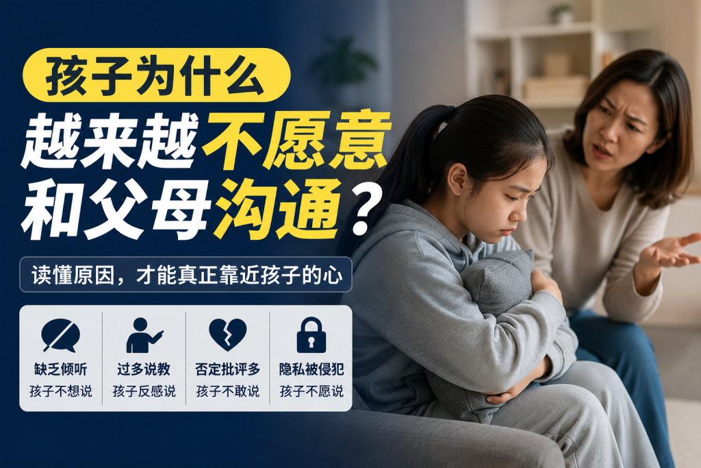 图片[1]-孩子为什么越来越不愿意和父母沟通？-苏小兵家庭教育
