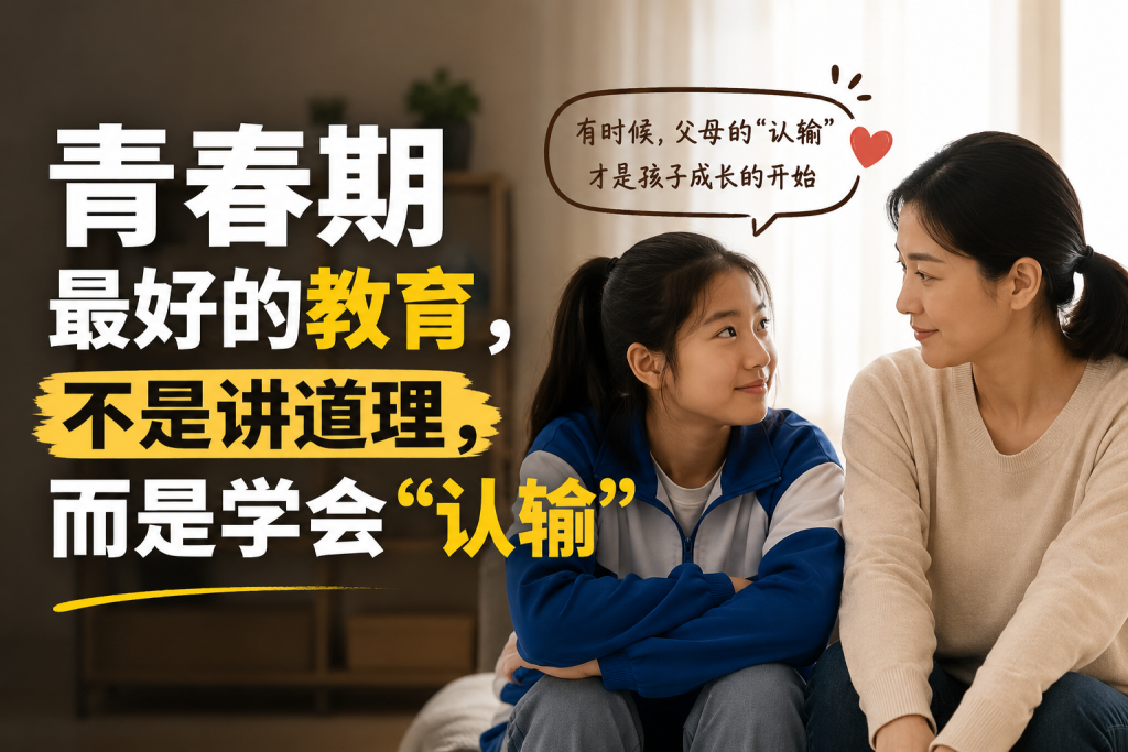 图片[1]-苏老师：青春期最好的教育，不是管住孩子，而是学会“认输”-苏小兵家庭教育