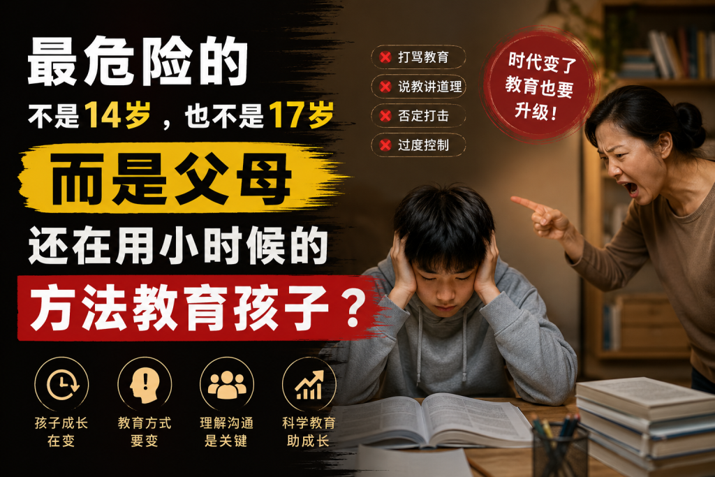 图片[1]-苏老师：最危险的不是14岁，也不是17岁，而是父母还在用小时候的方法教育孩子？-苏小兵家庭教育