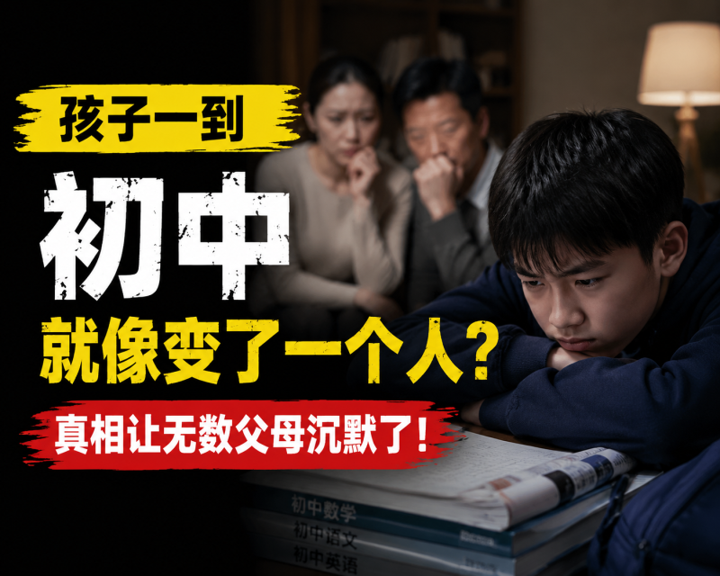 苏老师：孩子一到初中就像变了一个人？真相让无数父母沉默了！-苏小兵家庭教育