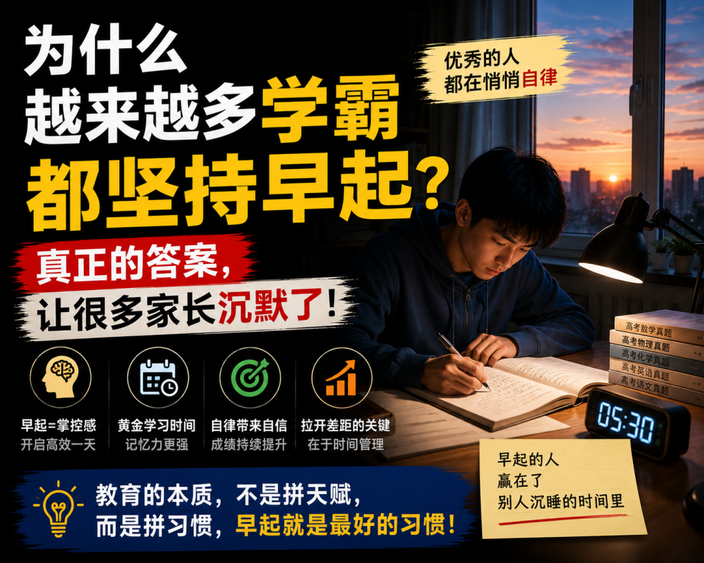 图片[1]-苏老师：为什么越来越多学霸都坚持早起？真正的答案，让很多家长沉默了！-苏小兵家庭教育